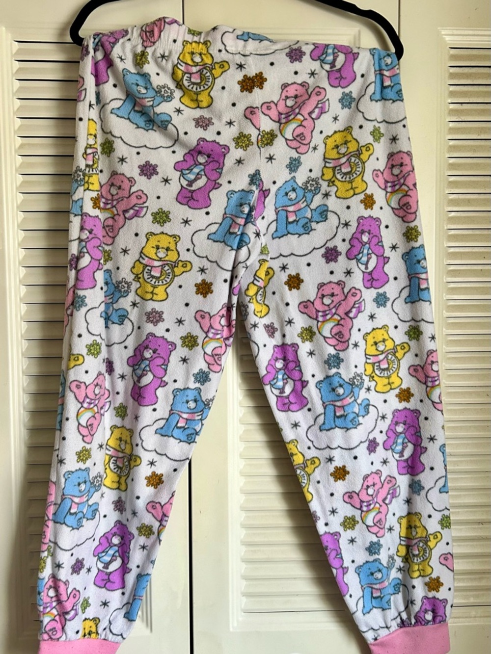 Care Bears Fleece Pajama Pants Women’s M 8-10 Cozy Cartoon Lounge Sleepwear
